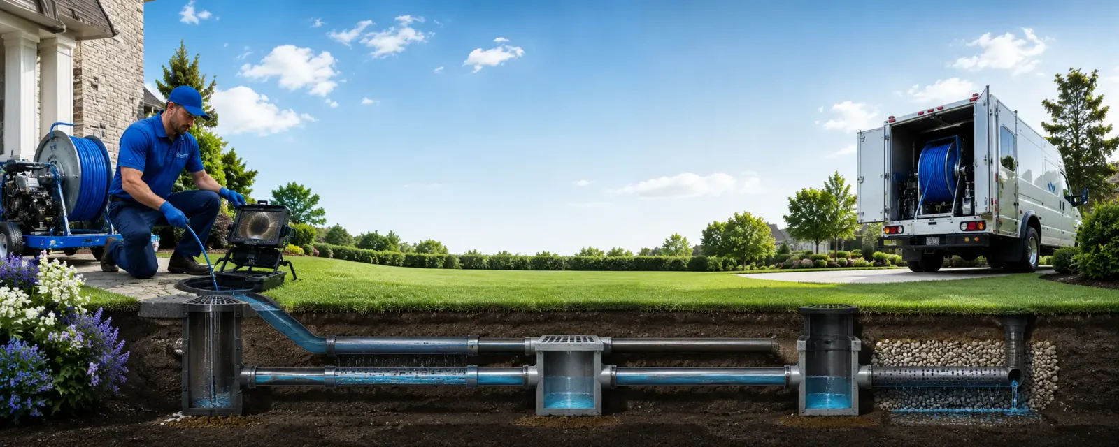 Outdoor drain cleaning information for West Union, IL